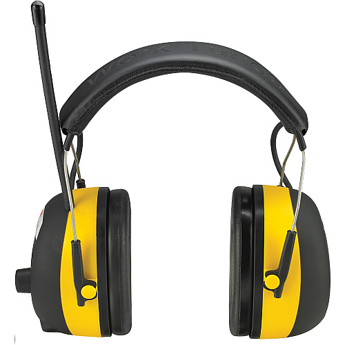 Tekk Protection Protection Digital WorkTunes Earmuffs Stereo - Wired - Over-the-head - Binaural - Circumaural - Yellow, Black - 1 Each (9054100000V)