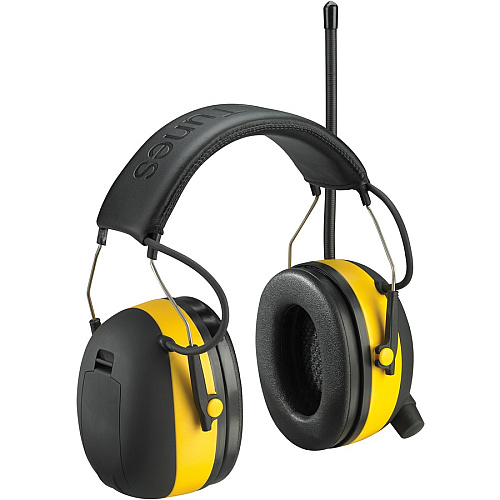 Tekk Protection Protection Digital WorkTunes Earmuffs Stereo - Wired - Over-the-head - Binaural - Circumaural - Yellow, Black - 1 Each (9054100000V)