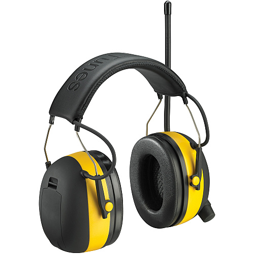 Tekk Protection Protection Digital WorkTunes Earmuffs Stereo - Wired - Over-the-head - Binaural - Circumaural - Yellow, Black - 1 Each (9054100000V)