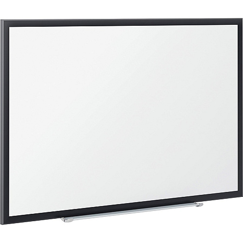 Quartet Classic Magnetic Whiteboard 72" (6 ft) Width x 48" (4 ft) Height - White Painted Steel Surface - Black Aluminum Frame - Horizontal/Vertical - Magnetic - 1 Each - TAA Compliant (SM537B)