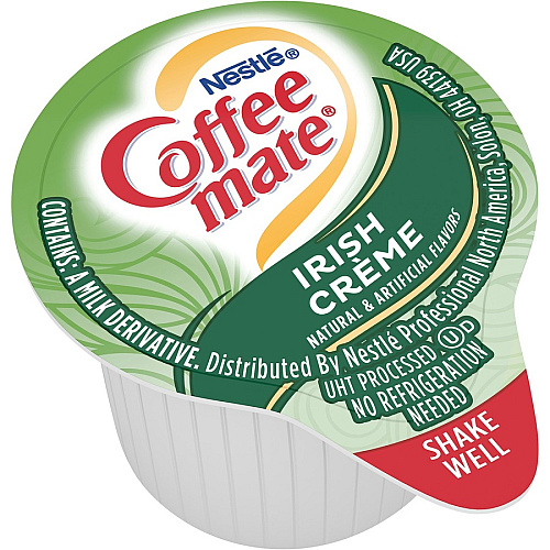 Coffee-mate Coffee mate Irish Creme Liquid Creamer Singles - Gluten-Free Irish Cream Flavor - 0.38 fl oz (11 mL) - 50 Serving - 50 / Box (35112)