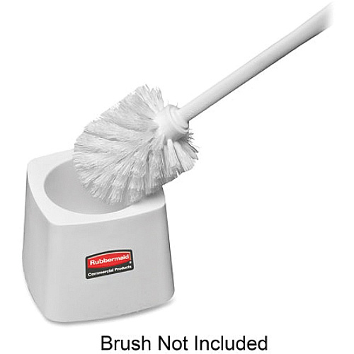 Rubbermaid Commercial Toilet Bowl Brush Holder Vertical - Polypropylene - White - 1 Each (631100)