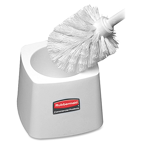 Rubbermaid Commercial Toilet Bowl Brush Holder Vertical - Polypropylene - White - 1 Each (631100)