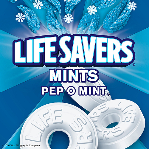 Wrigley Life Savers Peppermint Hard Candies Peppermint - Individually Wrapped - 6.25 oz - 1 Bag (08503)