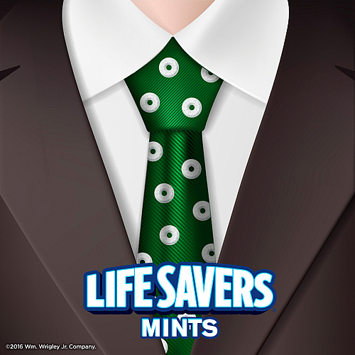 Wrigley Life Savers Peppermint Hard Candies Peppermint - Individually Wrapped - 6.25 oz - 1 Bag (08503)