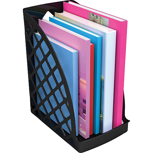 Deflecto Sustainable Office Magazine File Black - 1 Each (34904)
