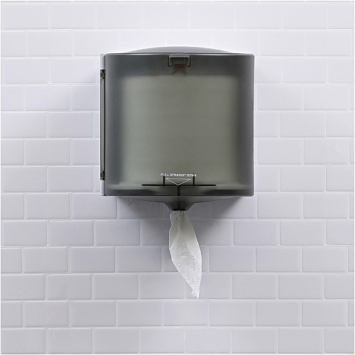 Genuine Joe&reg; Center-Pull 2-Ply Paper Hand Towels, 6 Rolls 2 Ply - 8.13" Width x 7.56" Length - 600 Sheets/Roll - 3 1/16" Core - White - Fiber - 6 / Carton (GJO23600)