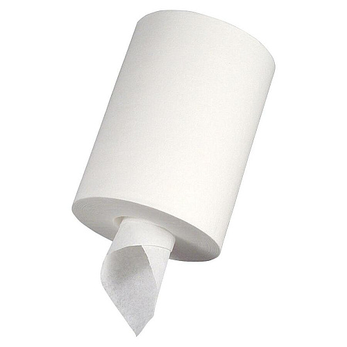 Genuine Joe&reg; Center-Pull 2-Ply Paper Hand Towels, 6 Rolls 2 Ply - 8.13" Width x 7.56" Length - 600 Sheets/Roll - 3 1/16" Core - White - Fiber - 6 / Carton (GJO23600)