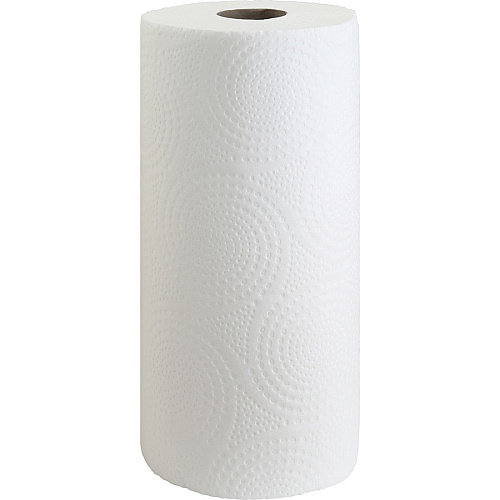Genuine Joe Kitchen Roll Flexible Size Towels 2 Ply - 1 5/8" Core - White - 24 / Carton (GJO24081)
