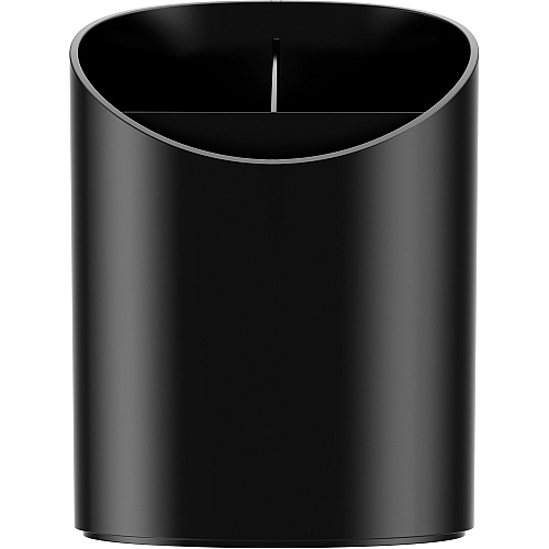 Deflecto Sustainable Office Recycled Large Pencil Cup 5.6" Height x 4.4" Width x 4.4" Length - Black - 1 Each (34204)
