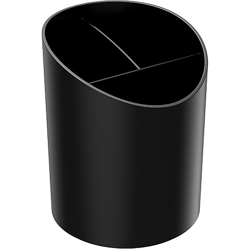 Deflecto Sustainable Office Recycled Large Pencil Cup 5.6" Height x 4.4" Width x 4.4" Length - Black - 1 Each (34204)