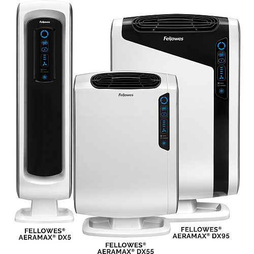 Fellowes AeraMax&reg; DX55 Air Purifier True HEPA, PlasmaTrue - 400 Sq. ft. - White (9320701)