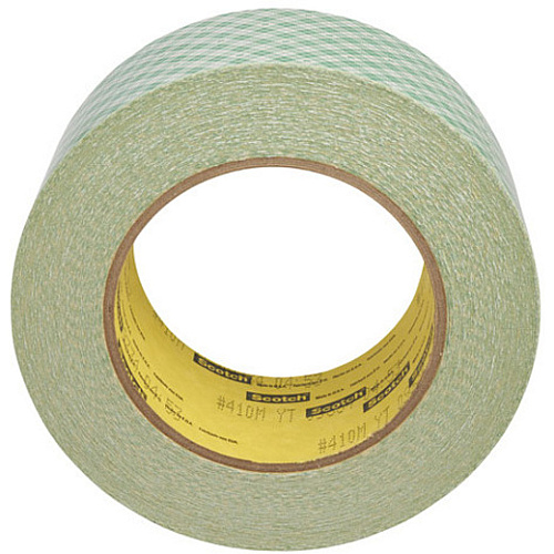 Scotch Double-Coated Paper Tape 36 yd Length x 2" Width x 6 mil Thickness - 3" Core - Natural - Kraft - Rubber Backing - Chemical Resistant, Temperature Resistant, Moisture Resistant, UV Resistant - For General Purpose, Multipurpose - 1 Roll (410M2X36)