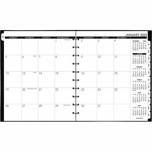 At-A-Glance Move-A-Page Weekly/Monthly Appointment Book Julian Dates - Weekly, Monthly - 12 Month - January 2026 to January 2027 - 7:00 AM to 8:00 PM - Quarter-hourly, 7:00 AM to 5:45 PM - Quarter-hourly - 1 Week, 1 Month Double Page Layout - 8 (70950E05)