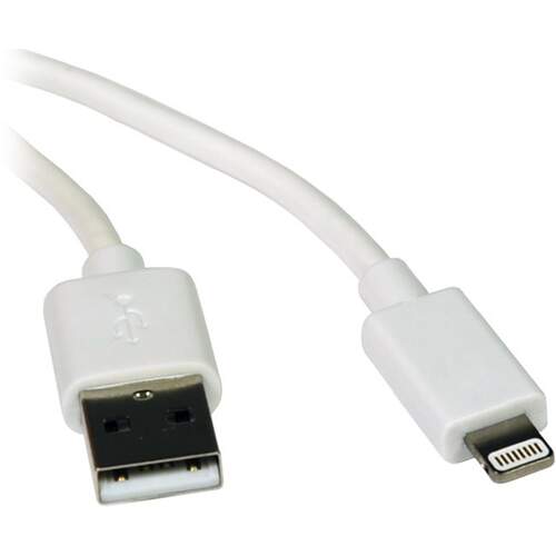 Tripp Lite 6ft Usb Lightning Charge Cable White 2m (M100006WH)