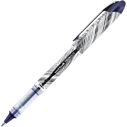 uni-ball uniball&trade; Vision Elite Designer Rollerball Pen 8 mm Bold Pen Point - Brown/Black, Black/Blue, Black/Red, Violet/Black Ink - Assorted Barrel - 4 / Pack (1858842)