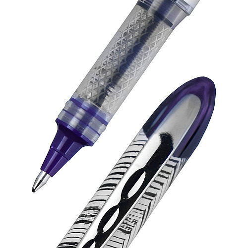 uni-ball uniball&trade; Vision Elite Designer Rollerball Pen 8 mm Bold Pen Point - Brown/Black, Black/Blue, Black/Red, Violet/Black Ink - Assorted Barrel - 4 / Pack (1858842)