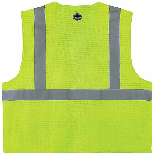 Ergodyne 8220Z Class 2 Standard Vest Large/Extra Large (L/XL) - Lime - Polyester Mesh (21125)