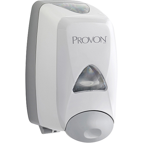 Provon FMX-12 Foam Soap Dispenser Manual - 1.32 quart Capacity - Key Lock, Soft Push, Wall Mountable - Dove Gray - 6 / Carton (516006CT)