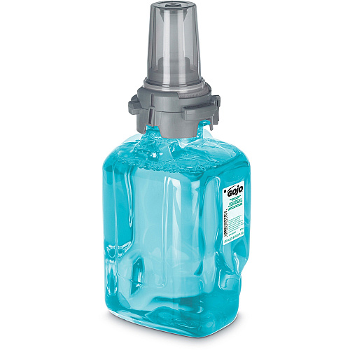 Gojo&reg; ADX-7 Dispenser Refill Botanical Foam Soap Botanical Scent - 23.67 fl oz - Pump Bottle Dispenser - Skin, Hand - Moisturizing - Emerald Green - Rich Lather, Bio-based - 4 / Carton (871604CT)