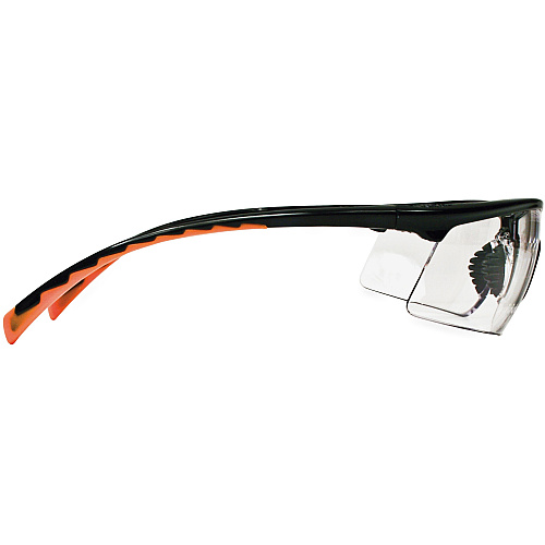 3M Privo Unisex Protective Eyewear Standard - Ultraviolet Protection - Orange - Clear Lens - Black Frame - Comfortable, Anti-fog, UV Resistant, Nose Bridge - 1 Each (122610000020)