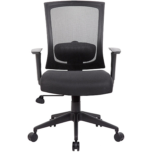 Boss B6706 Task Chair Black Seat Color - Mesh Seat Material - Black Back Color - Black Frame Color - Nylon Frame Material - 5-star Base - 1 Each (B6706BK)