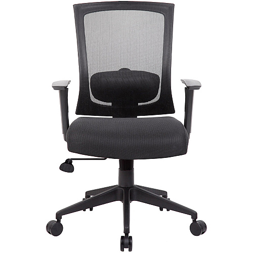 Boss B6706 Task Chair Black Seat Color - Mesh Seat Material - Black Back Color - Black Frame Color - Nylon Frame Material - 5-star Base - 1 Each (B6706BK)
