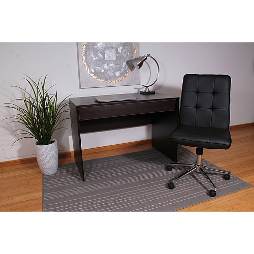 Boss Modern B330 Task Chair Black Seat Color - Vinyl Seat Material - Chrome, Black Frame Color - Chrome Frame Material - 5-star Base - Black - 1 Each (B330BK)