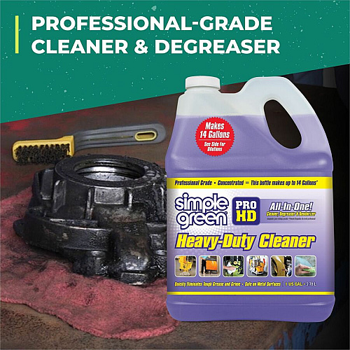 Simple Green Pro HD All-In-One Heavy-Duty Cleaner For Multipurpose - Concentrate - Liquid - 128 fl oz (4 quart) - Heavy Duty, Non-corrosive, Fragrance-free - Purple - 1 Each (13421)