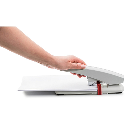 Novus B40 Heavy Duty Stapler Staples Upto 100 Sheet of 80g/m² Paper - 2.25" Throat Depth - Off White - Steel, Plastic - 1 Carton (0230056)