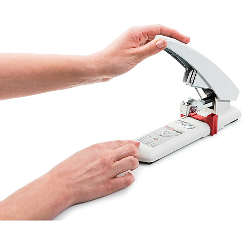 Novus B40 Heavy Duty Stapler Staples Upto 100 Sheet of 80g/m² Paper - 2.25" Throat Depth - Off White - Steel, Plastic - 1 Carton (0230056)