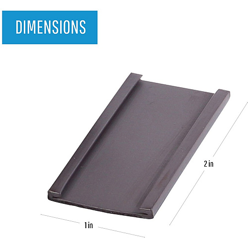 MasterVision 2"x1" Magnetic Data Cards Support 2" x 1" Media - Black - 25 / Pack (FM1310)