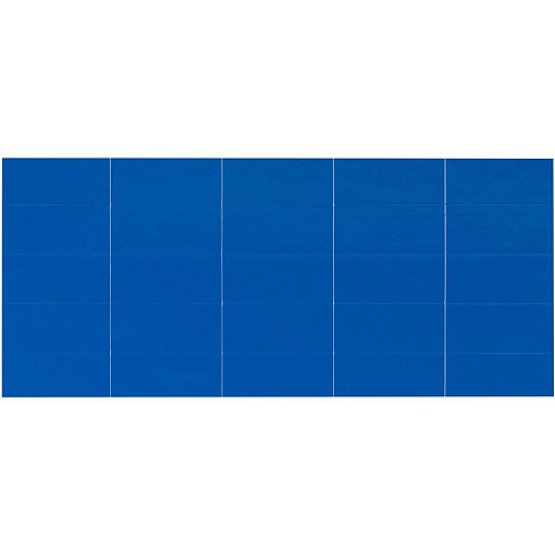 MasterVision 2" Magnetic Dry Erase Strips 0.88" Length x 2" Width - Blue - For Board, Color Coding - 25 / Pack (FM2401)