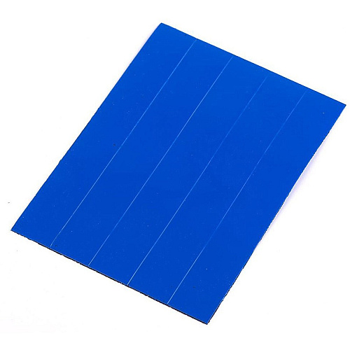 MasterVision 6" Magnetic Dry Erase Strips 0.88" Length x 6" Width - Blue - For Board, Color Coding - 25 / Pack (FM2501)