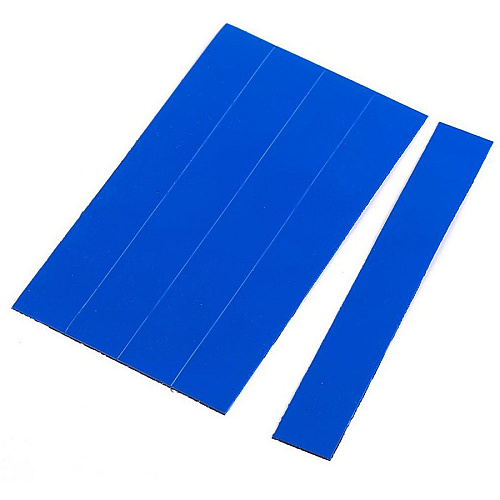 MasterVision 6" Magnetic Dry Erase Strips 0.88" Length x 6" Width - Blue - For Board, Color Coding - 25 / Pack (FM2501)