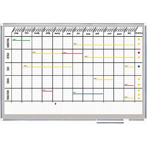 MasterVision Planning Board Super Magnets 0.9" Diameter - Round - 10 / Pack - Gray (IM140909)
