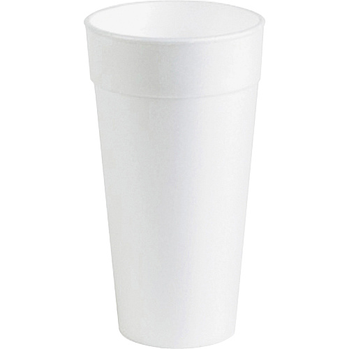 Genuine Joe 20 oz Foam Cups 20 fl oz - White - Styrofoam - Hot Drink, Cold Drink - 500 / Carton (GJO25250)