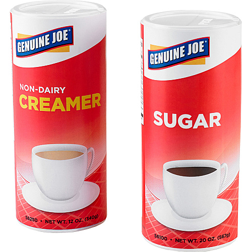 Genuine Joe Sugar 20 oz (567 g) - Natural Sweetener - 3/Pack - 8 / Carton (GJO56100CT)