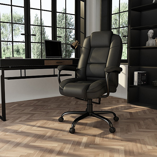 Boss Executive Chair Black Seat Color - Black Back Color - 1 Each (B992BK)