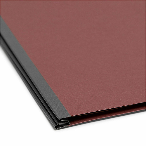 Smead SuperTab 2/5 Tab Cut Letter Recycled Classification Folder 8 1/2" x 11" - 2" Expansion - 2 x 2S Fastener(s) - 2" for Folder - Top Tab Location - Right of Center Tab Position - 2 Divider(s) - 25 pt. - Red - Heavy Duty, Tear Resistant, Eco-fri (14070)