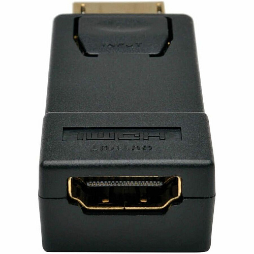 Eaton Tripp Lite Series DisplayPort to HDMI Adapter Video Converter (M/F) 1 x DisplayPort Digital Audio/Video Male - 1 x HDMI Digital Audio/Video Female - Black - 1 Each (P1360001)