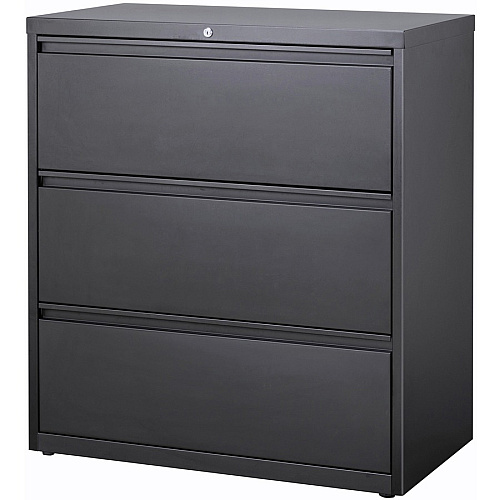 Lorell Fortress Series Lateral File 36" Width x 18.8" Depth x 40.1" Height - 3 x Drawer(s) for File - A4, Legal, Letter - Lateral - Anti-tip, Security Lock, Ball Bearing Slide, Reinforced Base, Leveling Glide, Interlocking, Hanging Rail, Magnet (LLR66207)