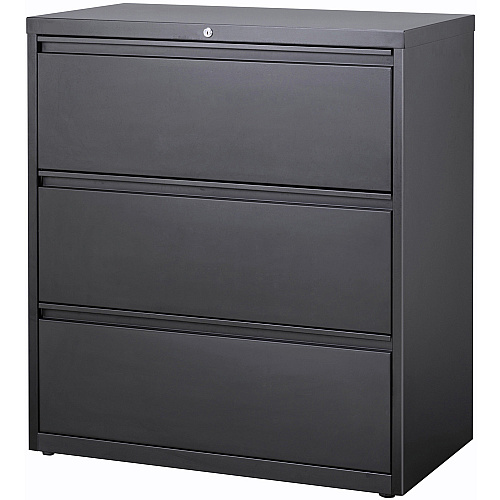 Lorell Fortress Series Lateral File 36" Width x 18.8" Depth x 40.1" Height - 3 x Drawer(s) for File - A4, Legal, Letter - Lateral - Anti-tip, Security Lock, Ball Bearing Slide, Reinforced Base, Leveling Glide, Interlocking, Hanging Rail, Magnet (LLR66207)