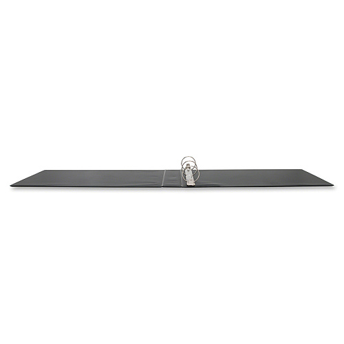 Business Source Tabloid-size Round Ring Reference Binder 2" Binder Capacity - Tabloid - 11" x 17" Sheet Size - Fastener(s): Round Ring - Black - Recycled - Durable, Label Holder - 1 Each (BSN44101)