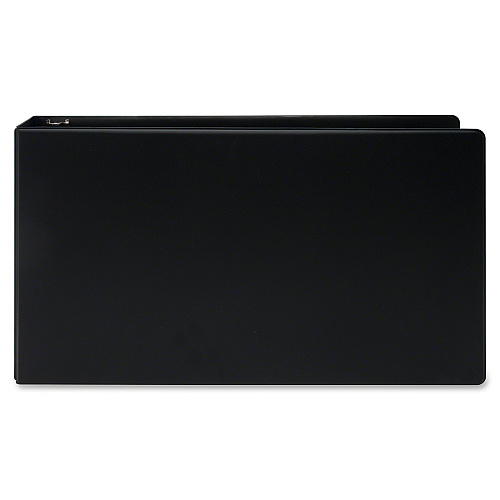 Business Source Tabloid-size Round Ring Reference Binder 2" Binder Capacity - Tabloid - 11" x 17" Sheet Size - Fastener(s): Round Ring - Black - Recycled - Durable, Label Holder - 1 Each (BSN44101)
