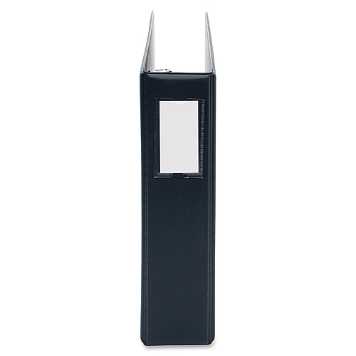 Business Source Tabloid-size Round Ring Reference Binder 2" Binder Capacity - Tabloid - 11" x 17" Sheet Size - Fastener(s): Round Ring - Black - Recycled - Durable, Label Holder - 1 Each (BSN44101)
