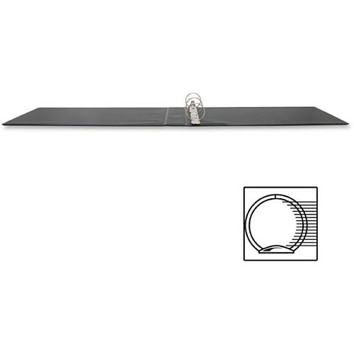 Business Source Tabloid-size Round Ring Reference Binder 2" Binder Capacity - Tabloid - 11" x 17" Sheet Size - Fastener(s): Round Ring - Black - Recycled - Durable, Label Holder - 1 Each (BSN44101)