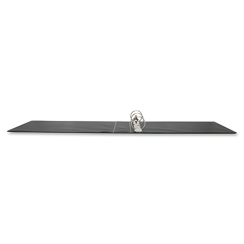 Business Source Tabloid-size Round Ring Reference Binder 3" Binder Capacity - Tabloid - 11" x 17" Sheet Size - Round Ring Fastener(s) - Black - Durable, Label Holder - 1 Each (BSN44102)