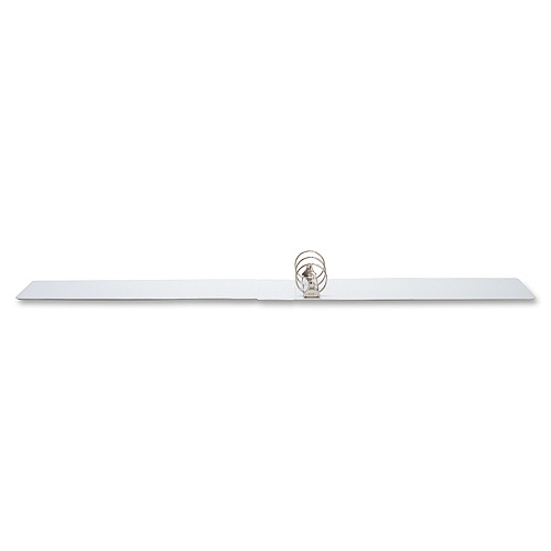 Business Source Tabloid-size Round Ring Reference Binder 3" Binder Capacity - Tabloid - 11" x 17" Sheet Size - Fastener(s): Round Ring - White - Recycled - Durable, Clear Overlay - 1 Each (BSN45102)