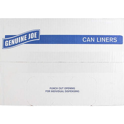 Genuine Joe Slim Jim 23-Gal Black Can Liners, 150/Carton (GJO70057)